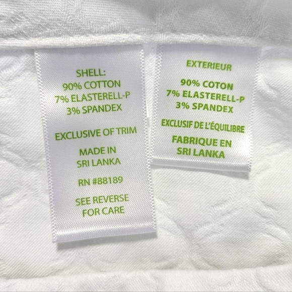 Lilly Pulitzer Kelly Womens Textured Ankle Skinny Pant Cottagecore White Small 4 - Picture 9 of 9